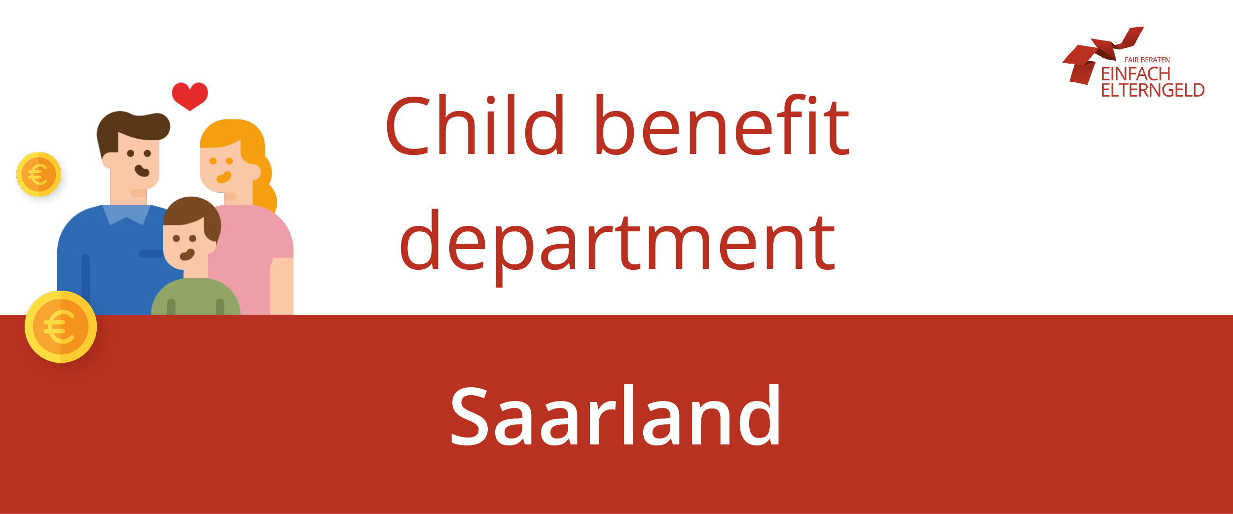 We introduce you to the child benefit department of Saarland.