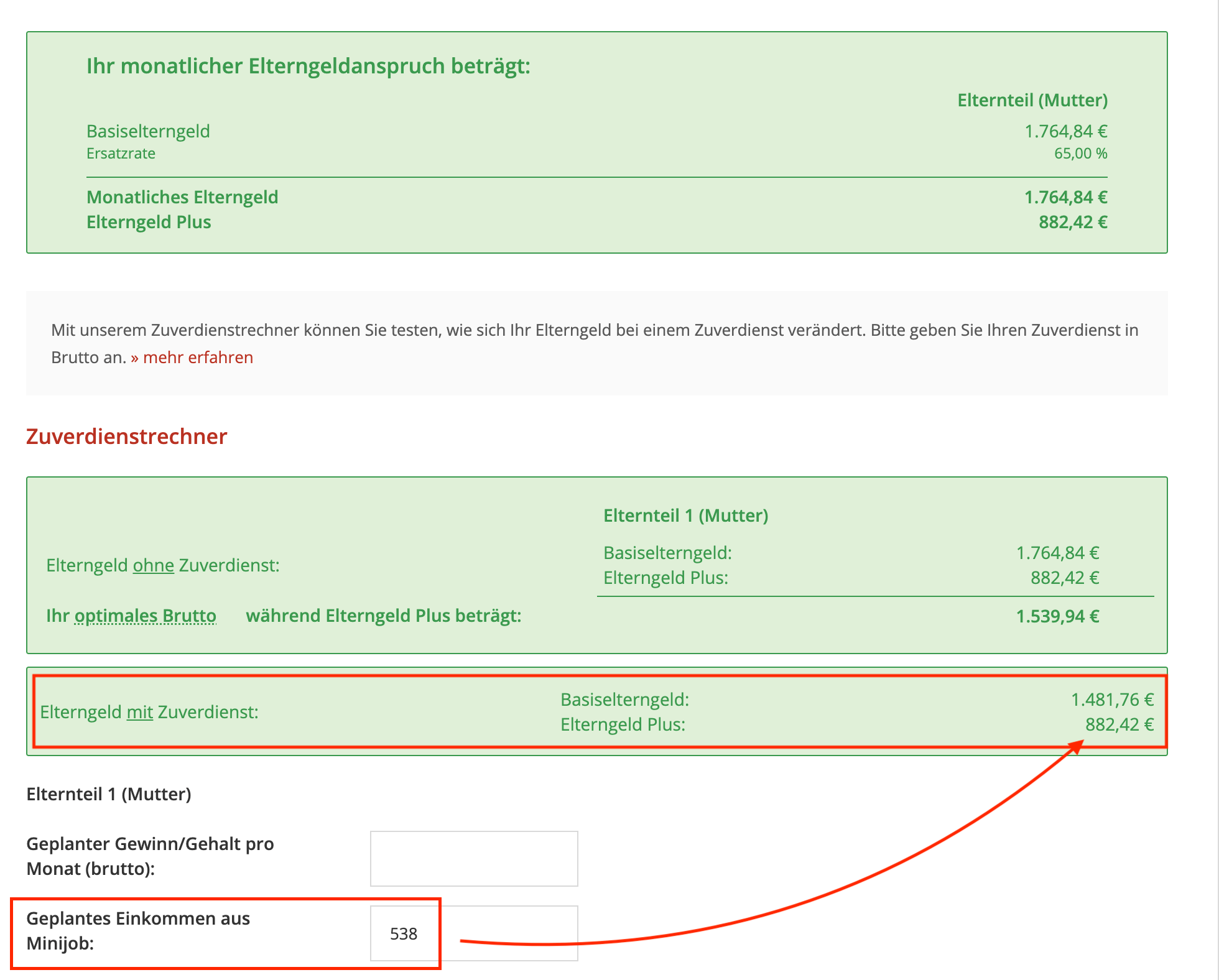 ElterngeldPlus-Rechner ElterngeldPlus-Rechner