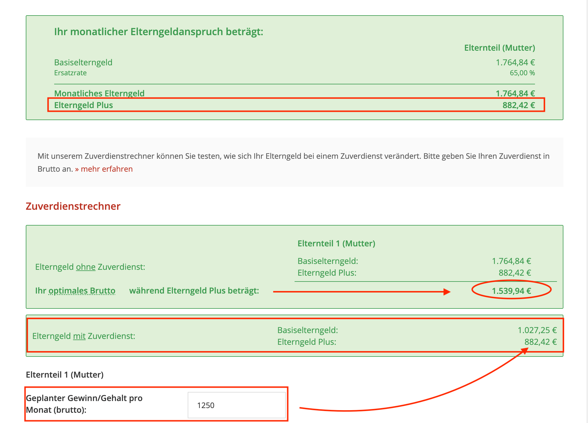 ElterngeldPlus-Rechner ElterngeldPlus-Rechner